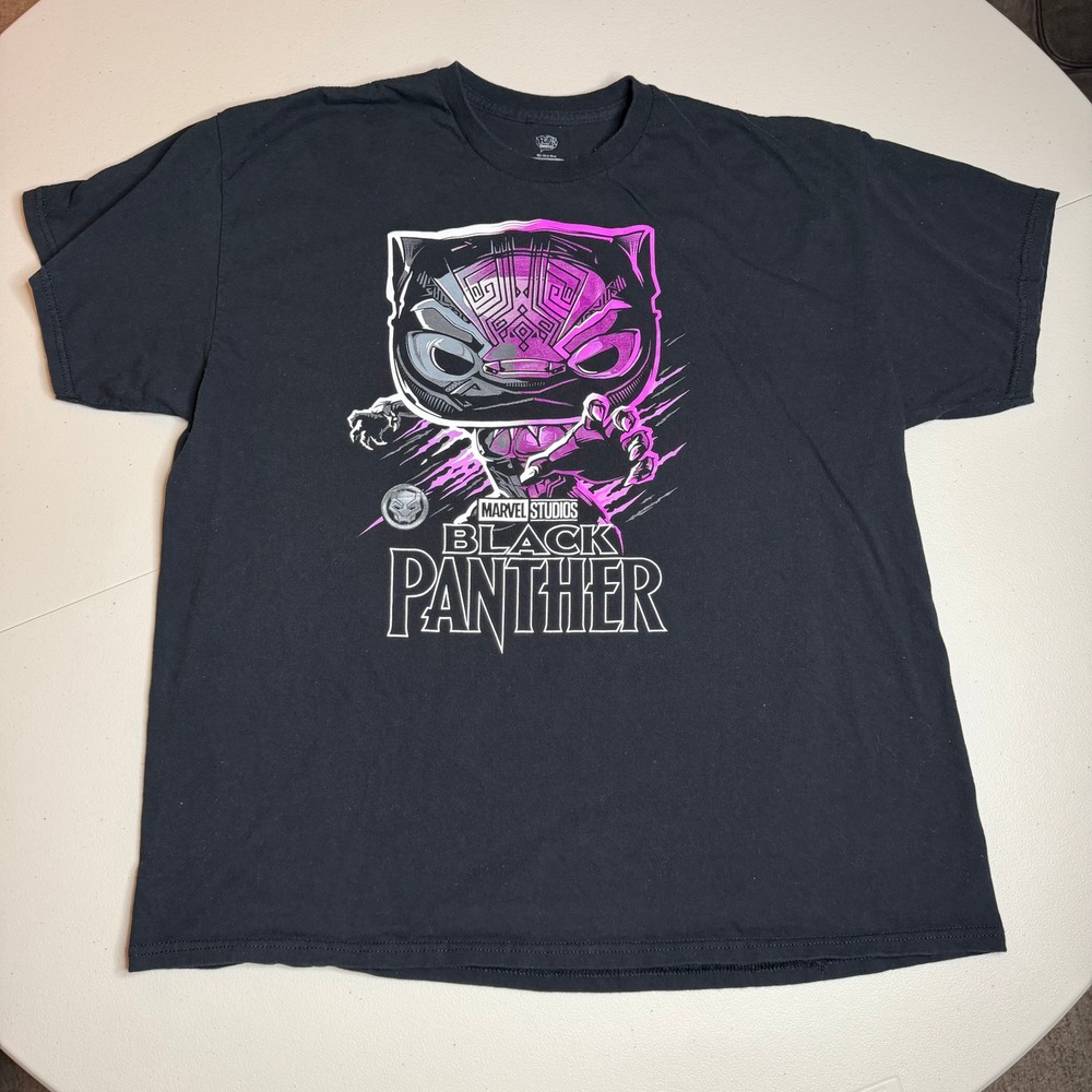 Marvel Black Panther‎ Funko Pop T Shirt Mens 2XL Black Graphic Tee